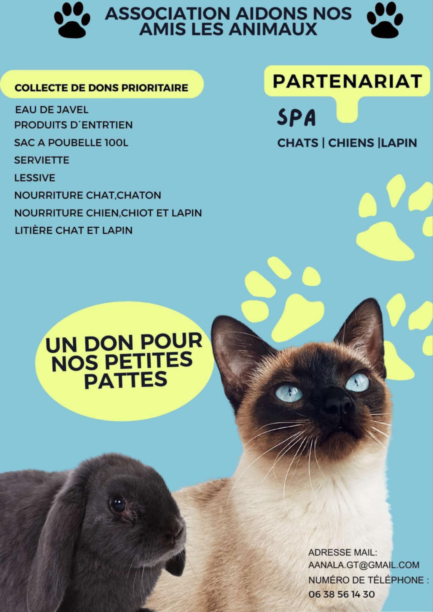 Aidons nos amis les animaux