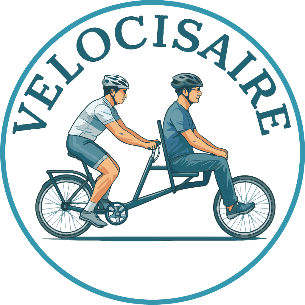 Je conduis le véhicule de soutien d'un voyage à vélo adapté et inclusif