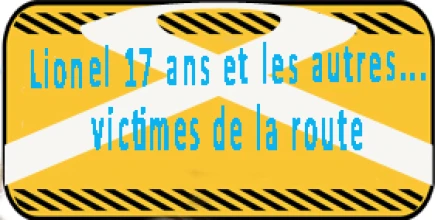LIONEL 17 ANS ET LES AUTRES ... VICTIMES DE LA ROUTE