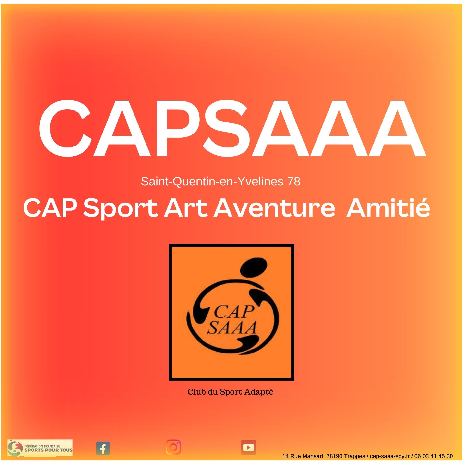 CAP SPORT ART AVENTURE AMITIÉ SQY 78